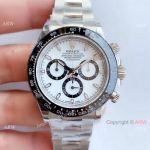 Replica Rolex Daytona Noob Factory Swiss 7750 Watch Stainless Steel Panda Face